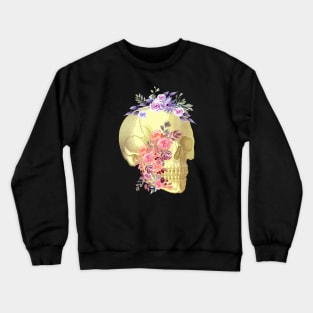 Floral Skull Anatomy Crewneck Sweatshirt